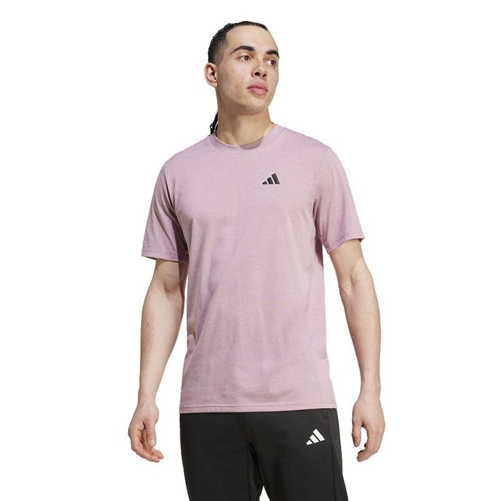 Men's Adidas Train Essentials Feelready Training Tee in Shadow Violet Size XL.